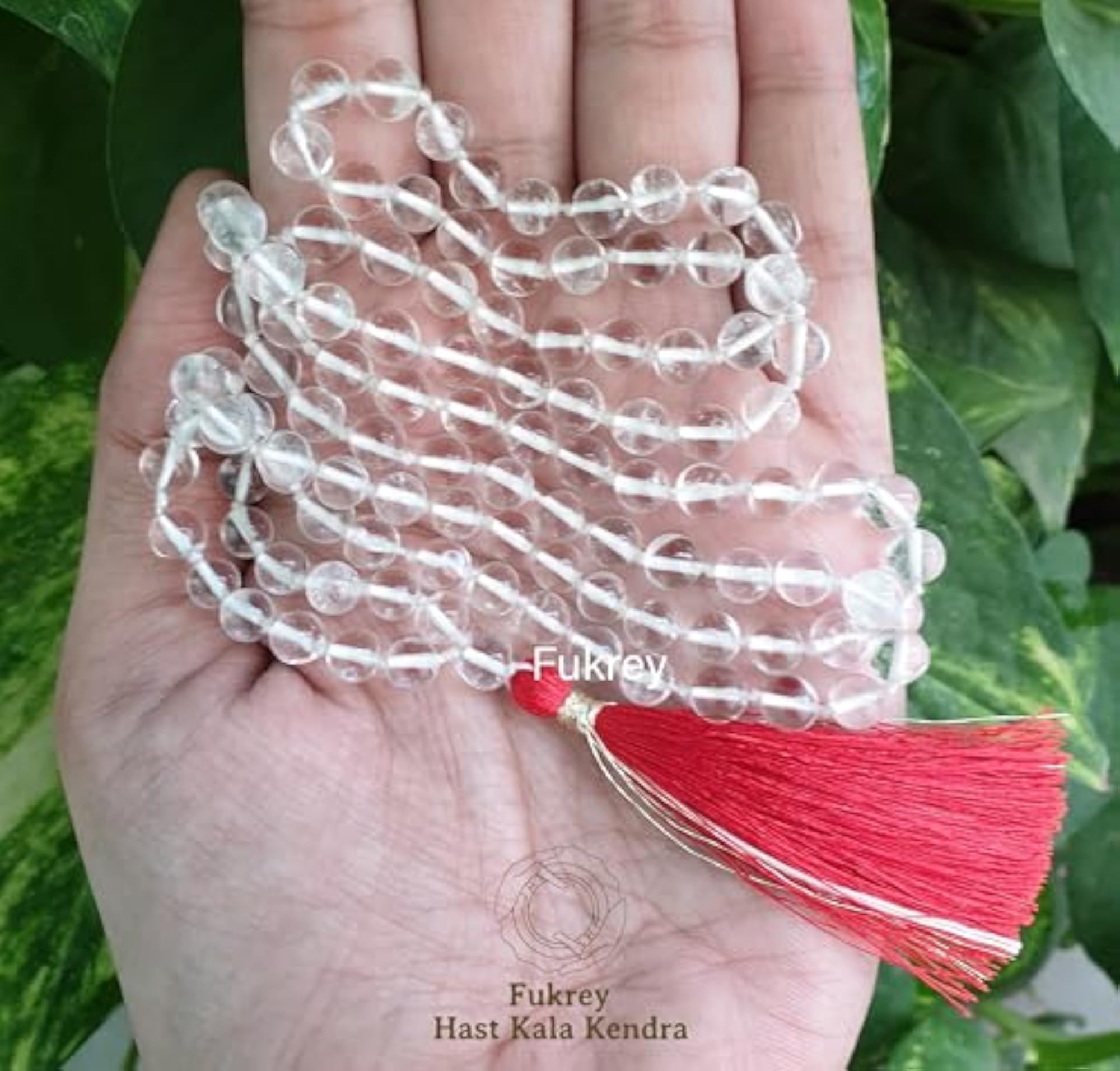 Original Sphatik Crystal Jaap Mala for Pooja